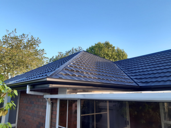 Re guttering and downpipe and roo repair