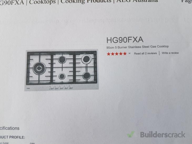 Install a new gas AEG cooktop (and maybe supply the cooktop too