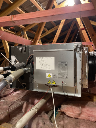 Mitsubishi ducted system install