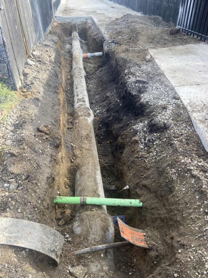 Exposing and replacing storm water pipes