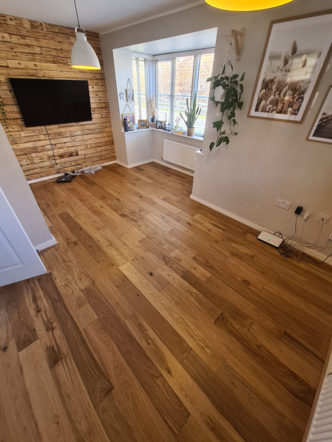 oak engineered floor installation