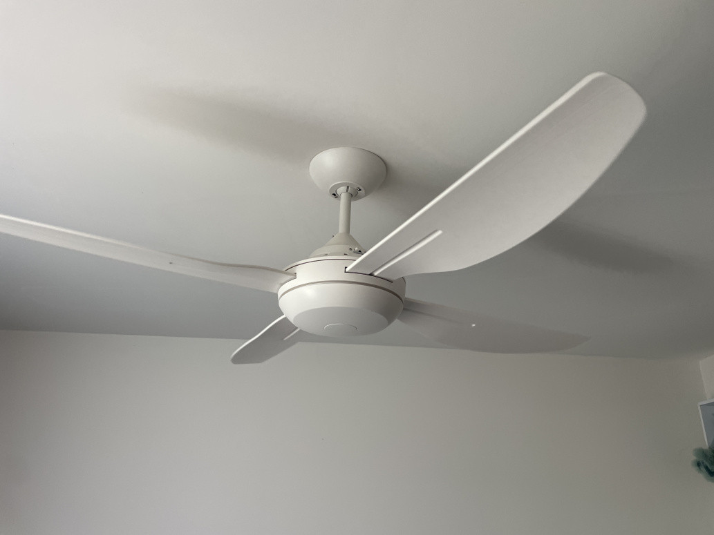 Indoor ceiling fan with remote control installed in te kauwhata