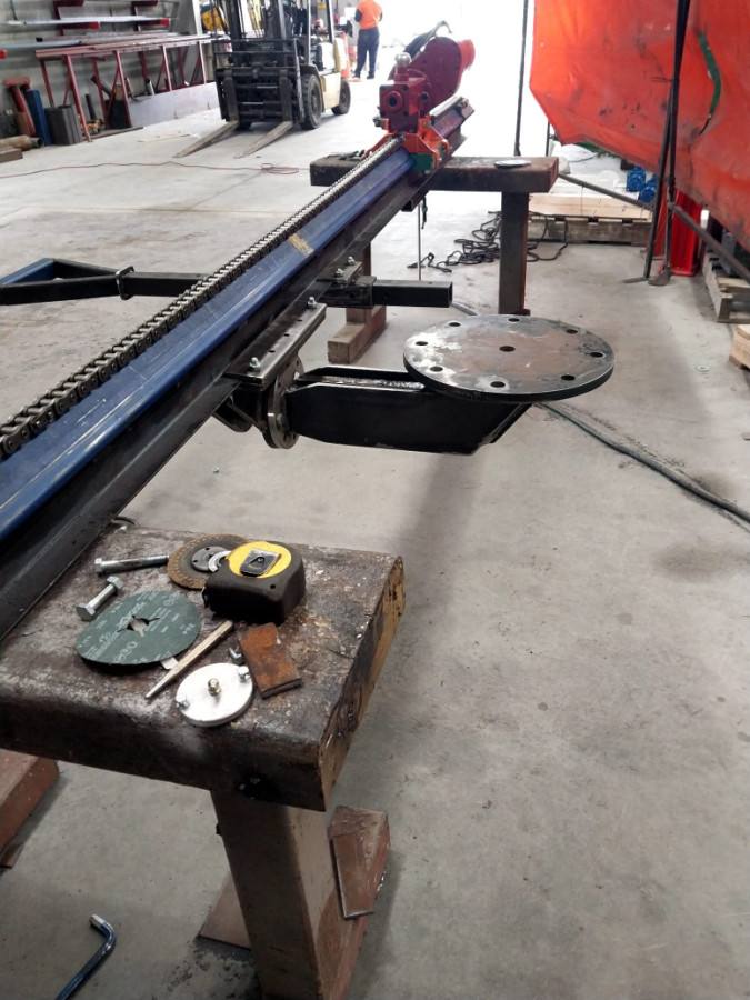 Assembly of drill mast