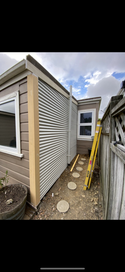 Rotten framing needed replacing with new cladding