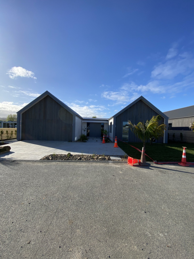 Hidden Double garage door
