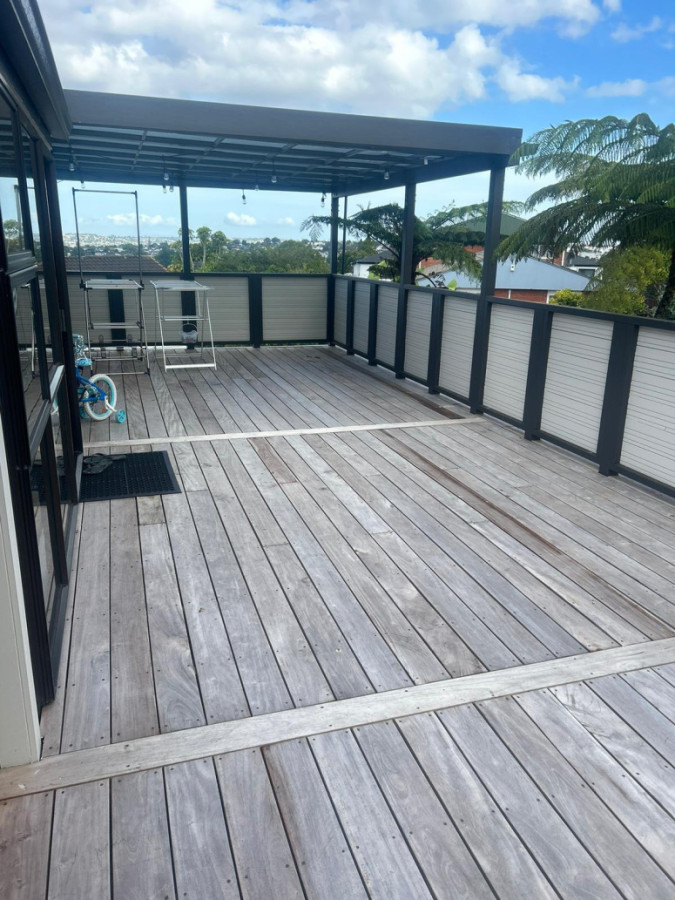 Pov on the back deck