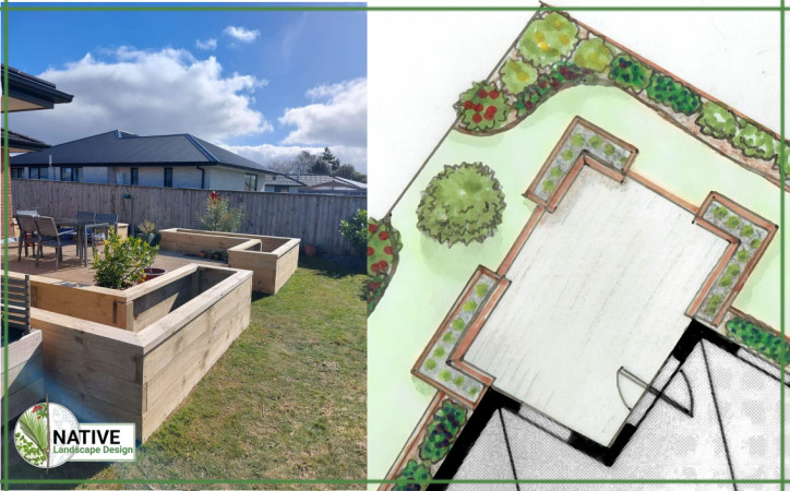 From design to build. Stage 1 of a full landscape design recently built