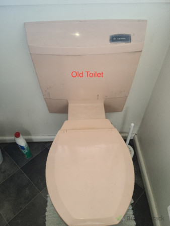 Old toilet before