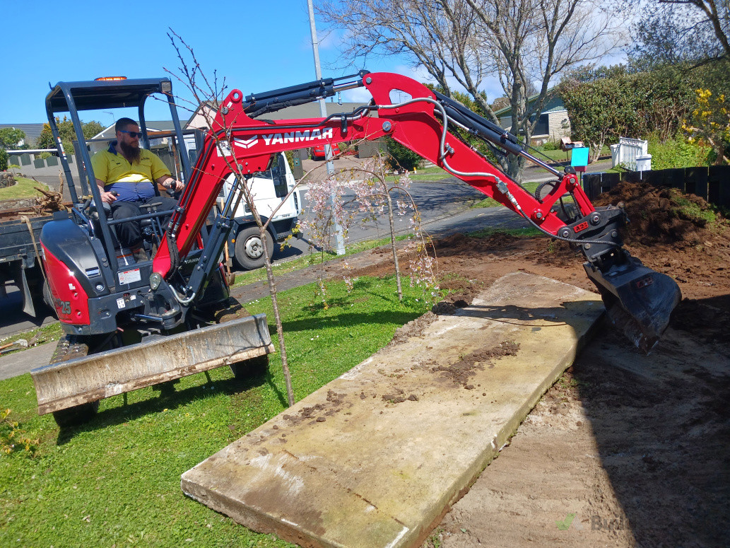 Moving concrete slab/new driveway prep