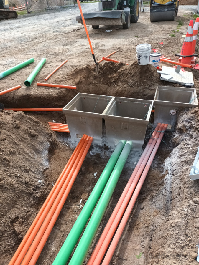 Pit and duct installation at Kmart Punga