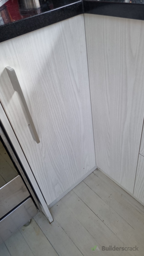 Fixed kitchen cabinets with new hinges.