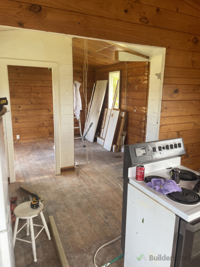 Removing the walls.