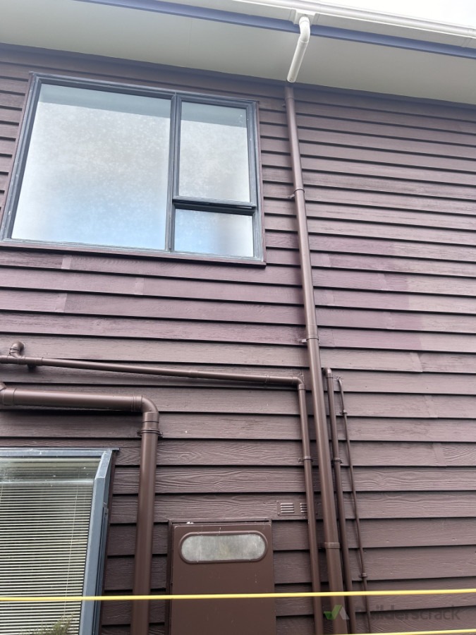 Window in, trimming in, sealed and painted.