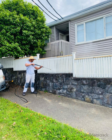 Before of exterior fence