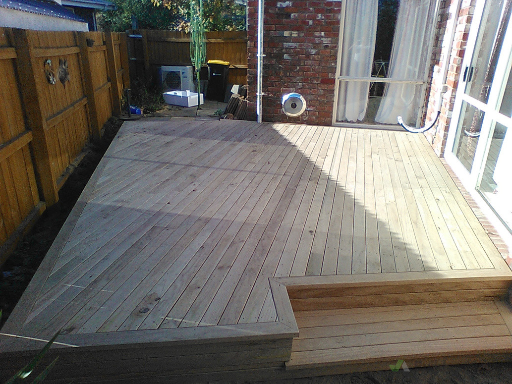 Tight space deck