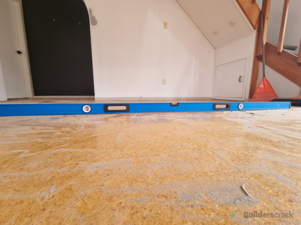 Checking Subfloor to ensure manufacturers guidelines are met