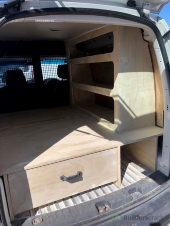 Drawer with shelves