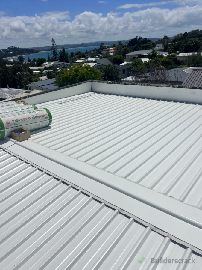 ReRoofing White Roof with Insulation to the house roof in low space ceiling Stanmore Bay