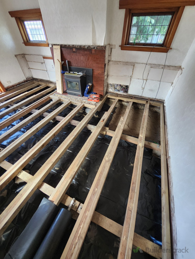 New flooring. New joists