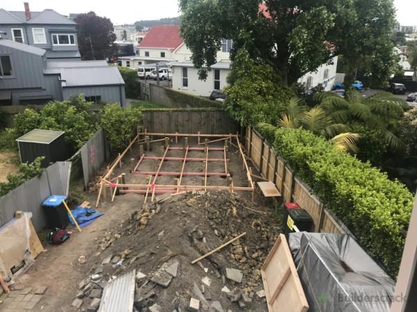 Piles for pool house