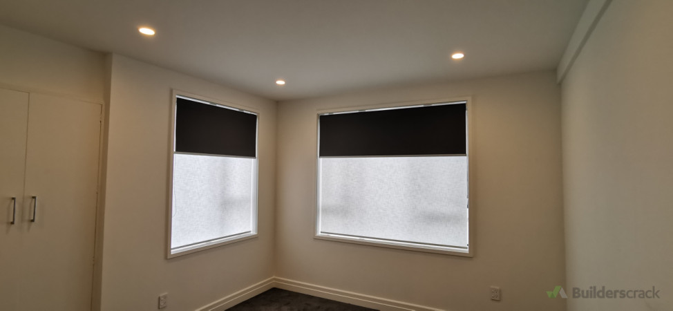 double roller blinds for  Master Bedroom