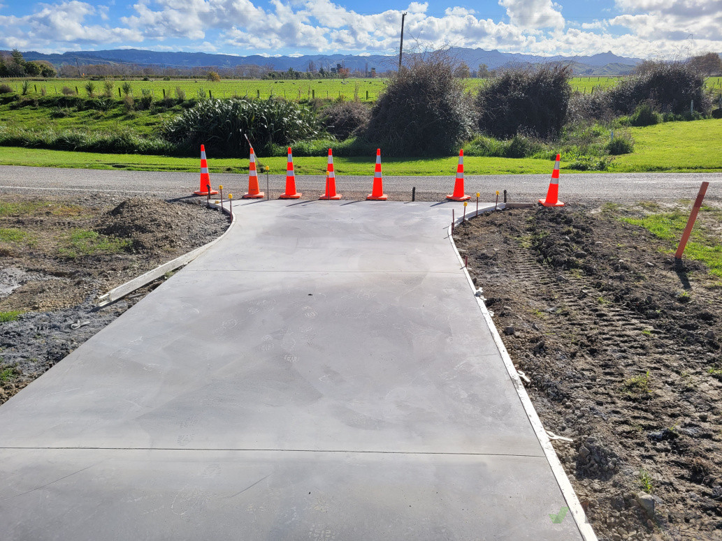 Concrete driveways and footpaths
