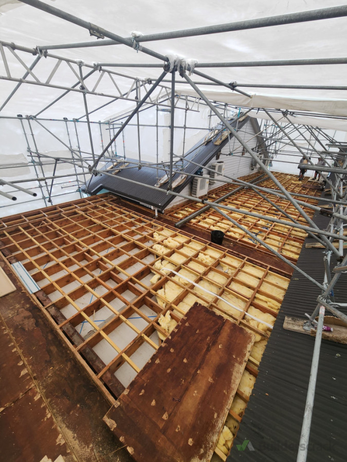 Kelson Church flat roof re-build phase