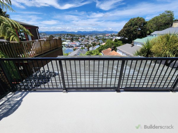 Black Balustrade and Traffigard deck finish