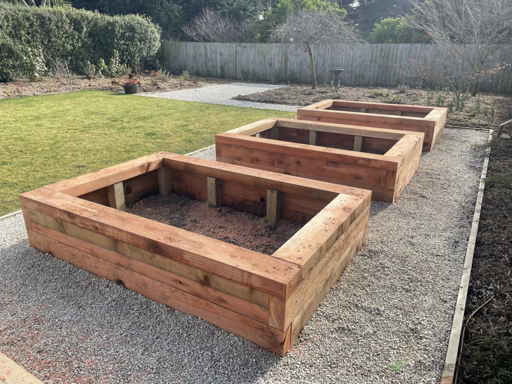 Raised flowerbeds
