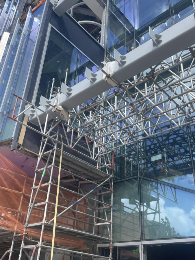 Engineered Loading bay special heavy duty suspended scaffold