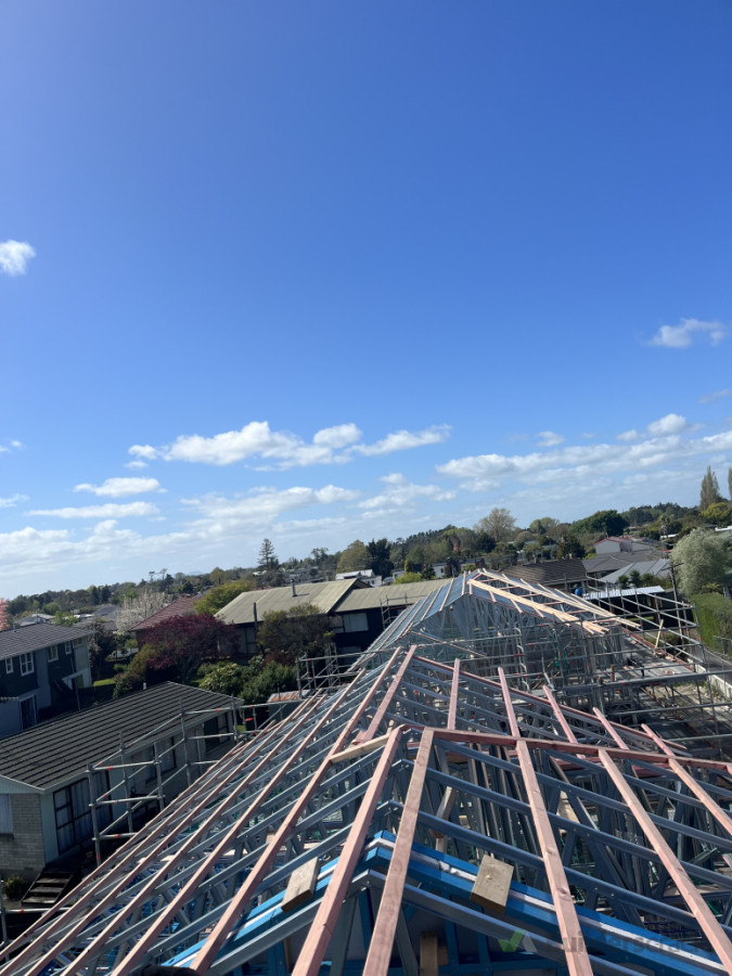 Steel framing Done .
