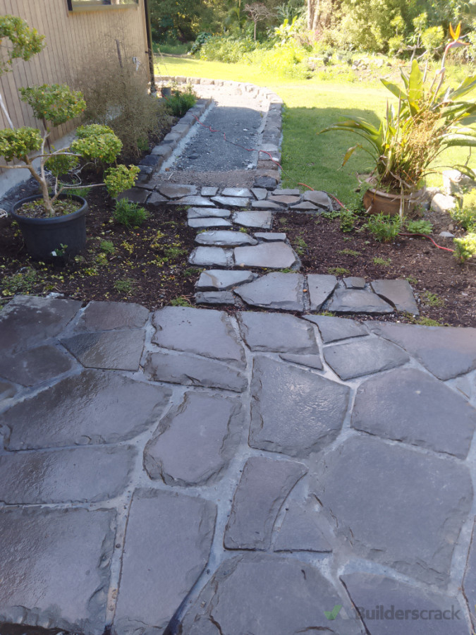 Stone path and steps