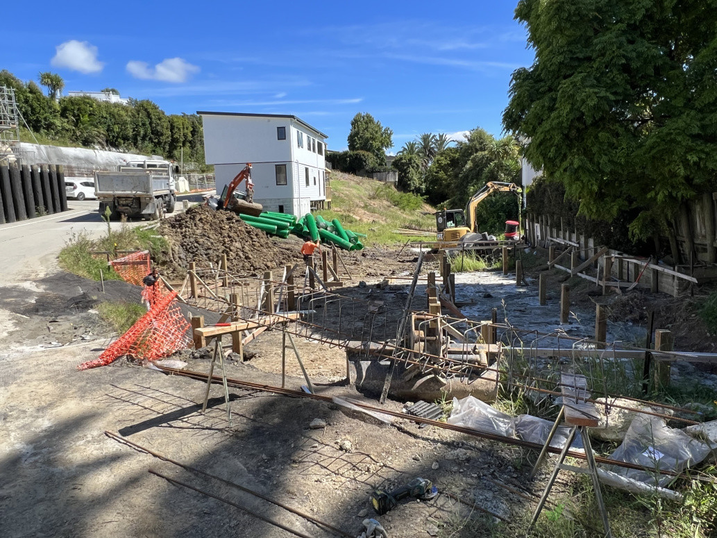 Foundation piles Poured and setup for 2 New Builds at Mission Bay