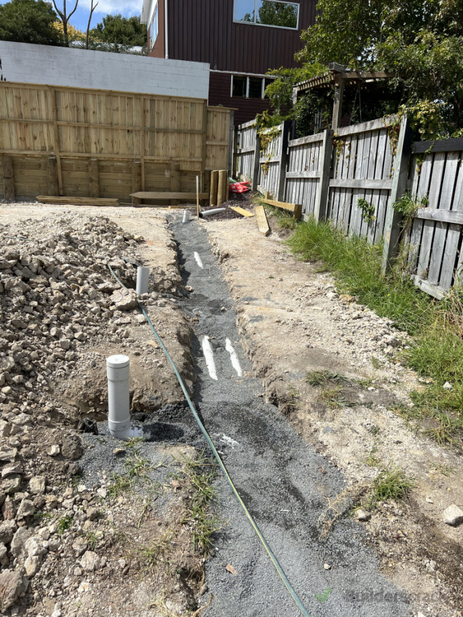 Drainage works being carried out for New build at Lynfield