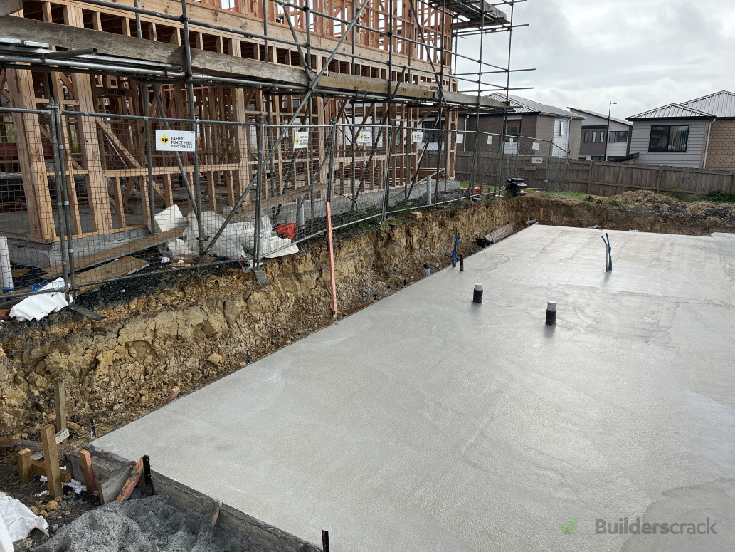 Concrete Slab Poured for a 350sq house at Flat Bush