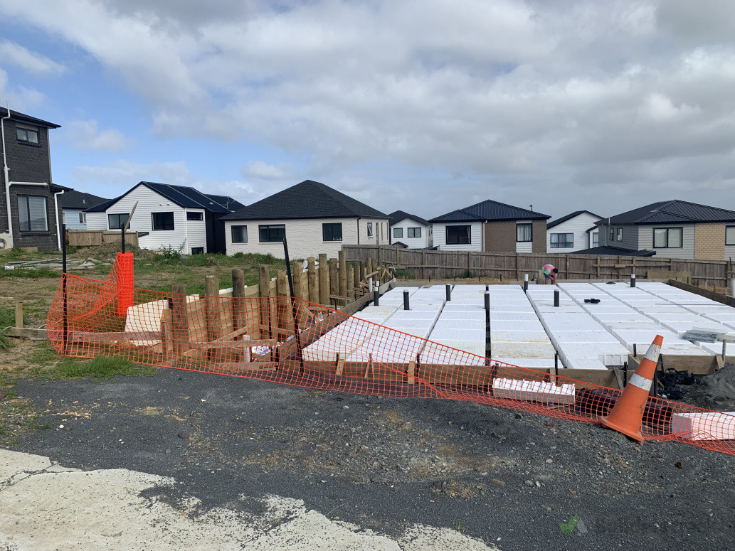 Foam work and Prep for Foundation Slab