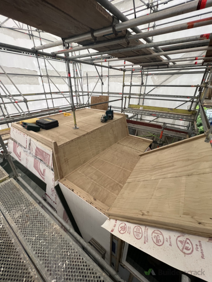 During - New Substrate installed ready for membrane