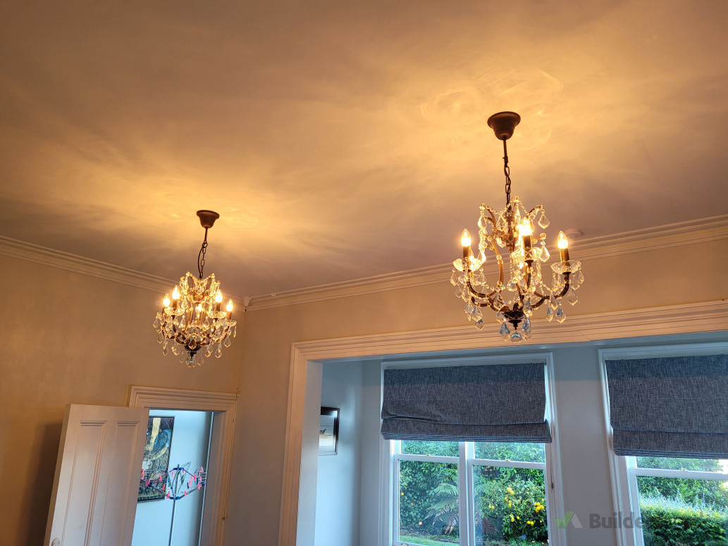 Replaced existing lights for chandeliers
