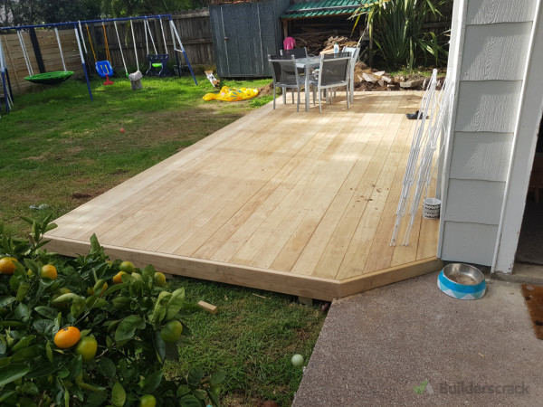 Finished deck (before site clean)