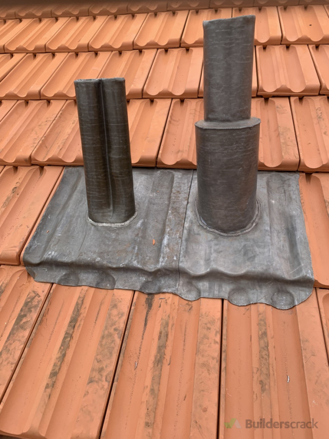 Lead pipe flashings for penetrations