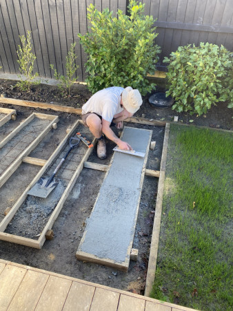 Inset Concrete Pavers