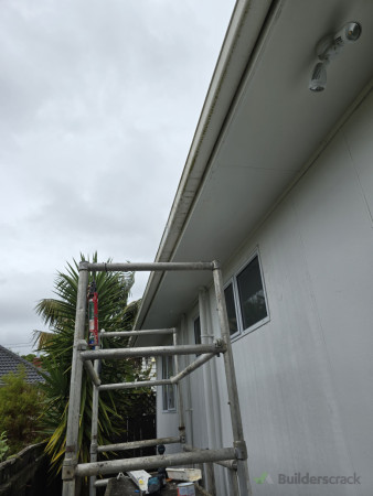 Soffit and spouting repair + paint