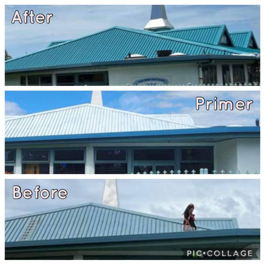 Roof painting job