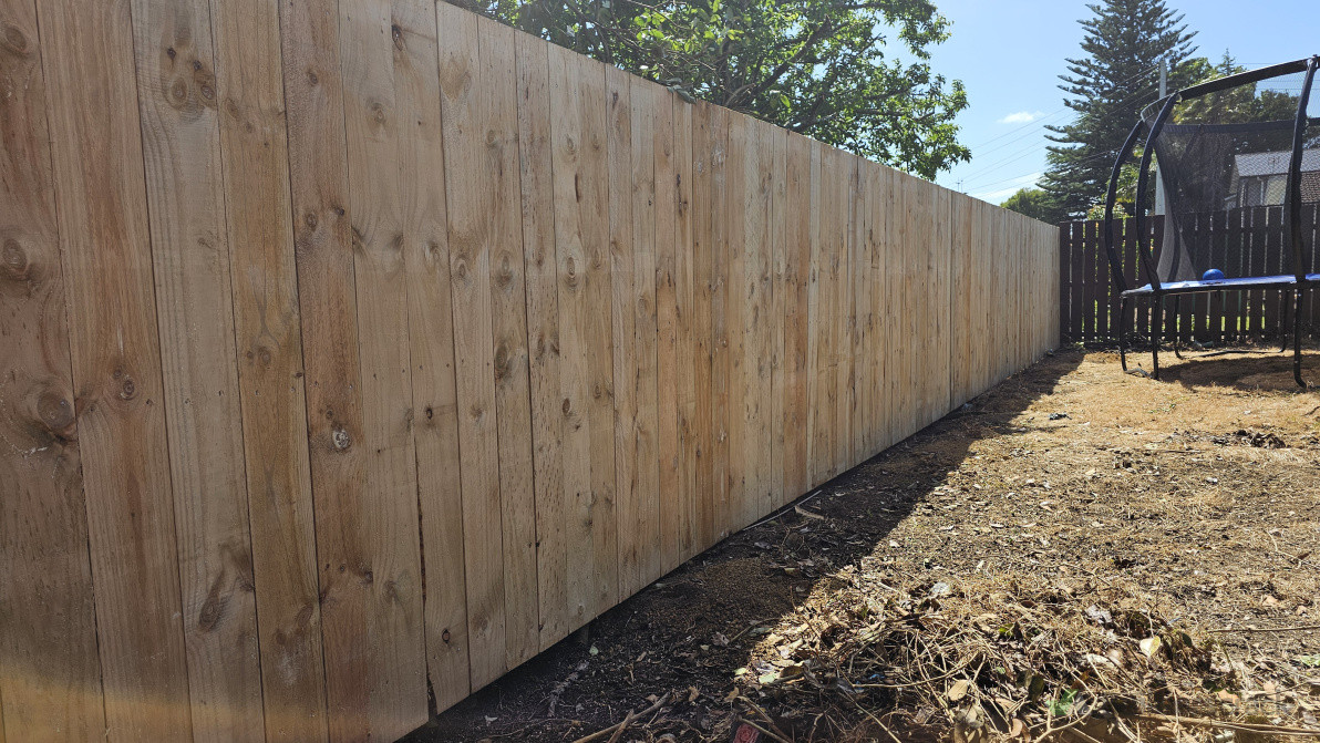 Standard Wood pailing fence