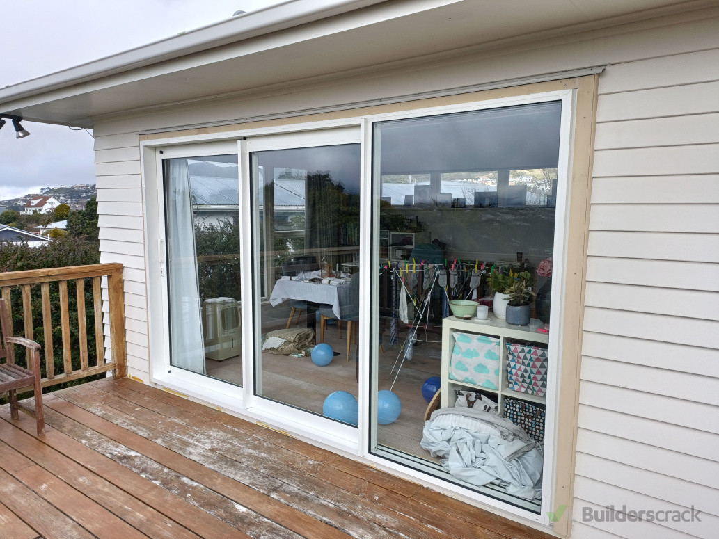 New sliding door installation