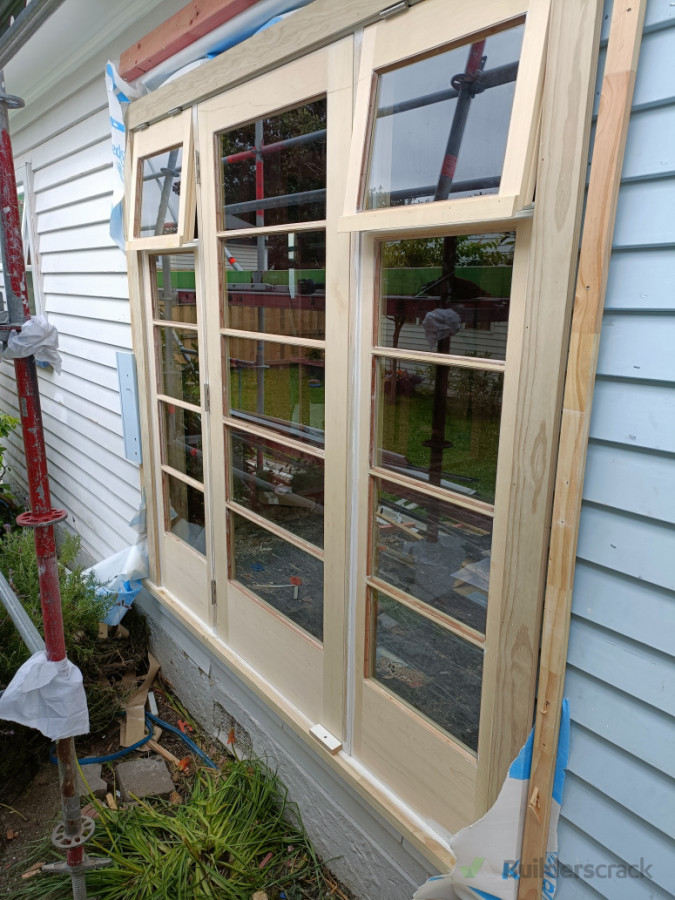 New safety glass installation