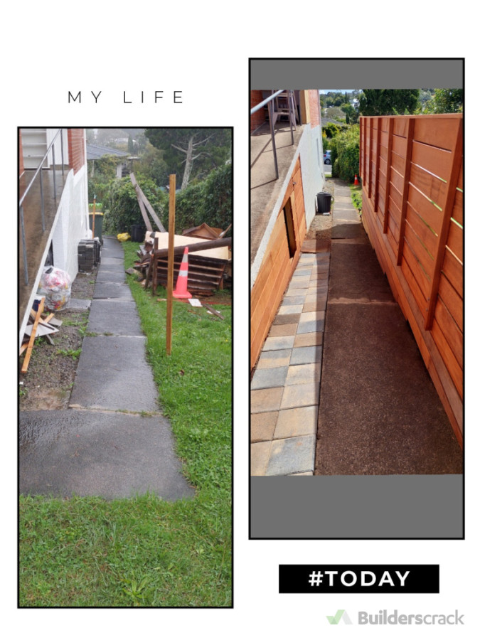 Kwila decking job before and after