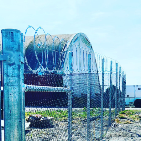 Chain link security fencing