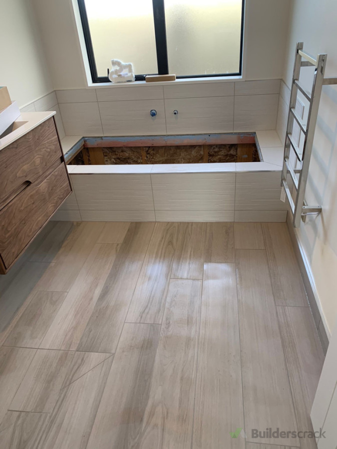 Bathroom tile work