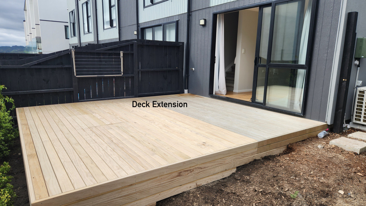 Deck Extension - to give client more usable outdoor space.